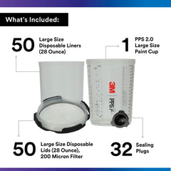 3M PPS 2.0 28-ounce paint cup ready for large projects