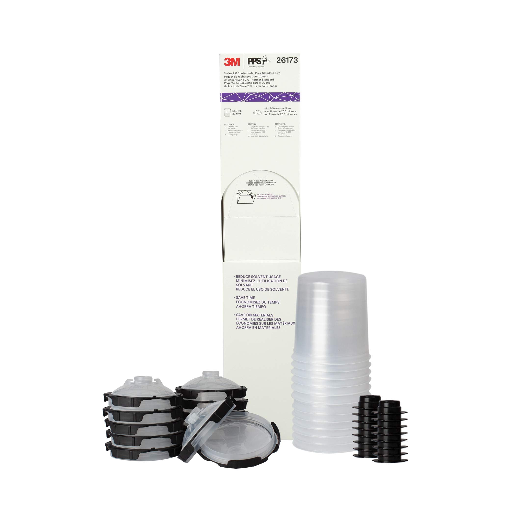 3M PPS 2.0 lid with locking collar for cleaner spray sessions