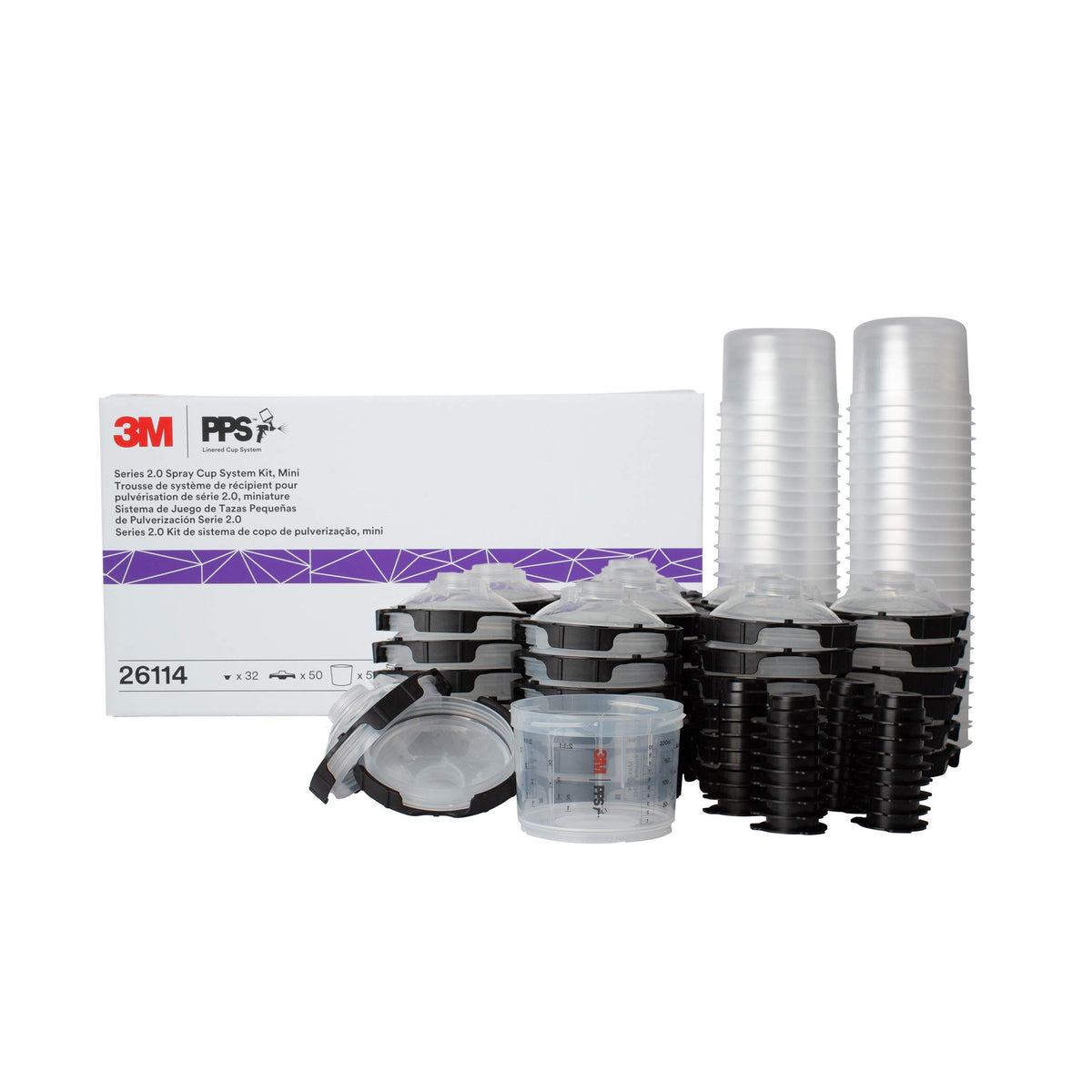 3M PPS 2.0 mini paint cup for precise automotive paints