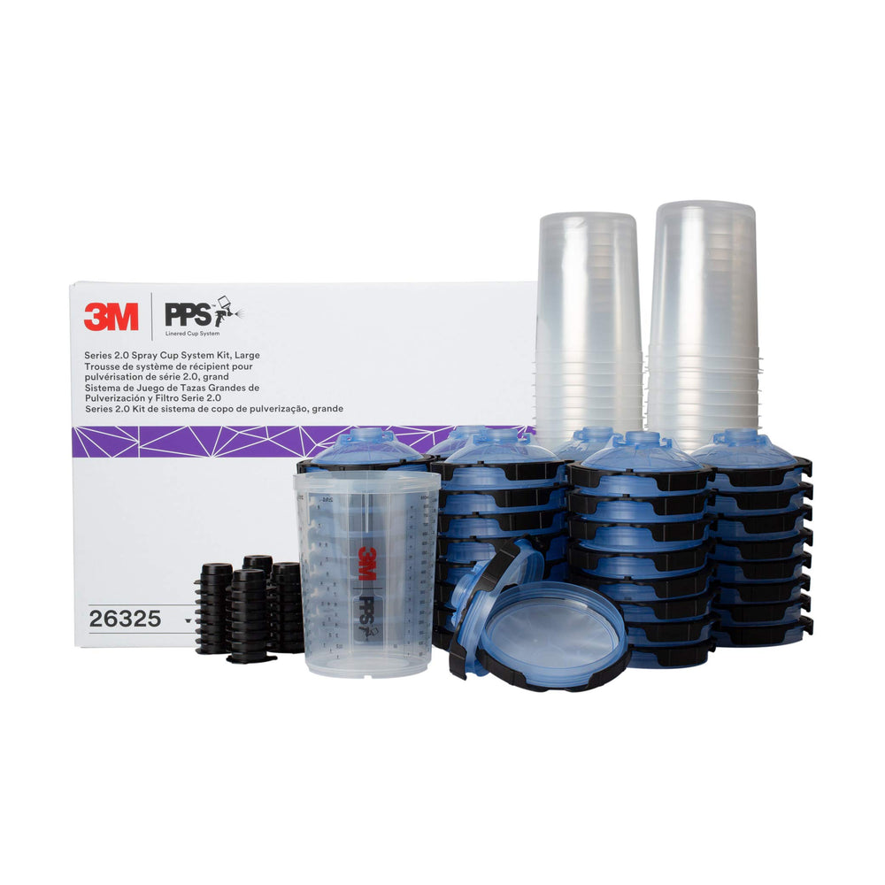 3M PPS 2.0 paint cup 28-ounce with lid and liner for cleaner finishes