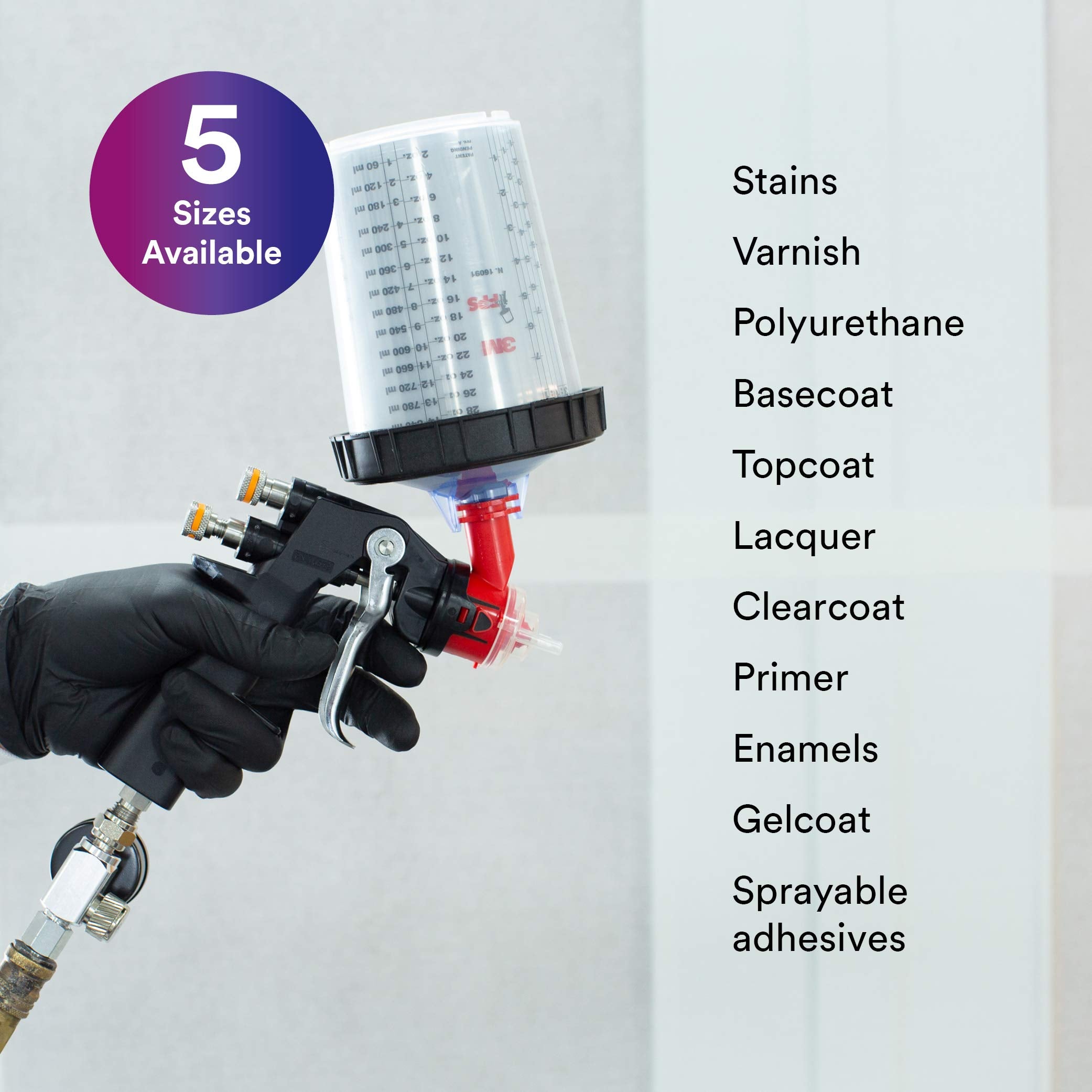 3M PPS 200-micron filter lid keeps paint material clean