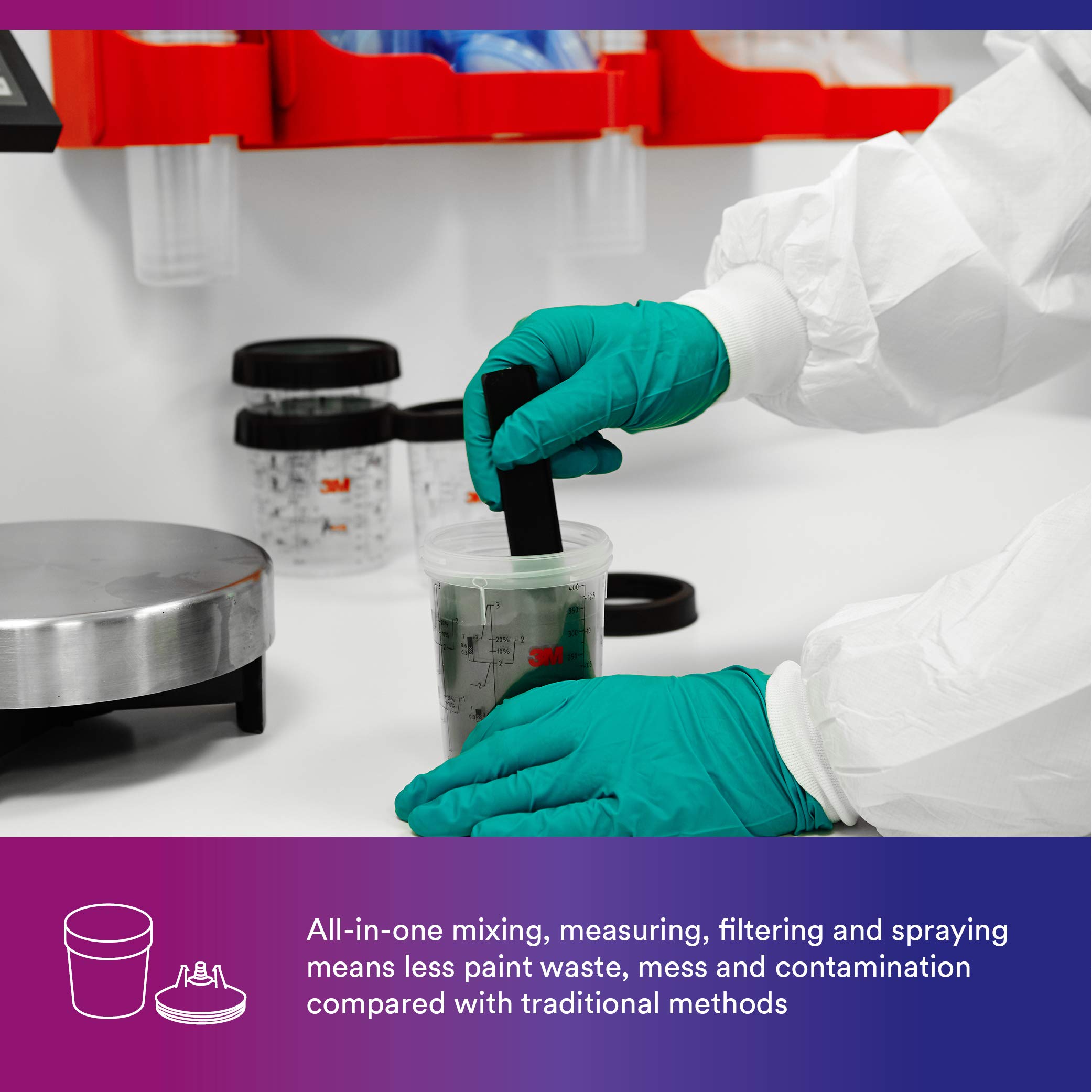 3M PPS system compatible with most spray guns for versatility