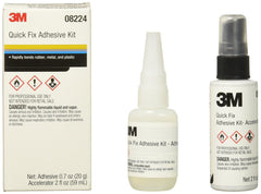 3M Quick Fix adhesive kit bottle close-up showing fast-set formula for automotive repairs