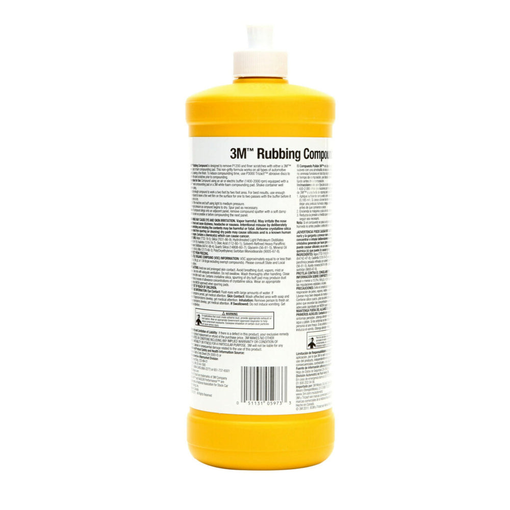 3M 05973 rubbing compound offers economical value for value-focused shops.