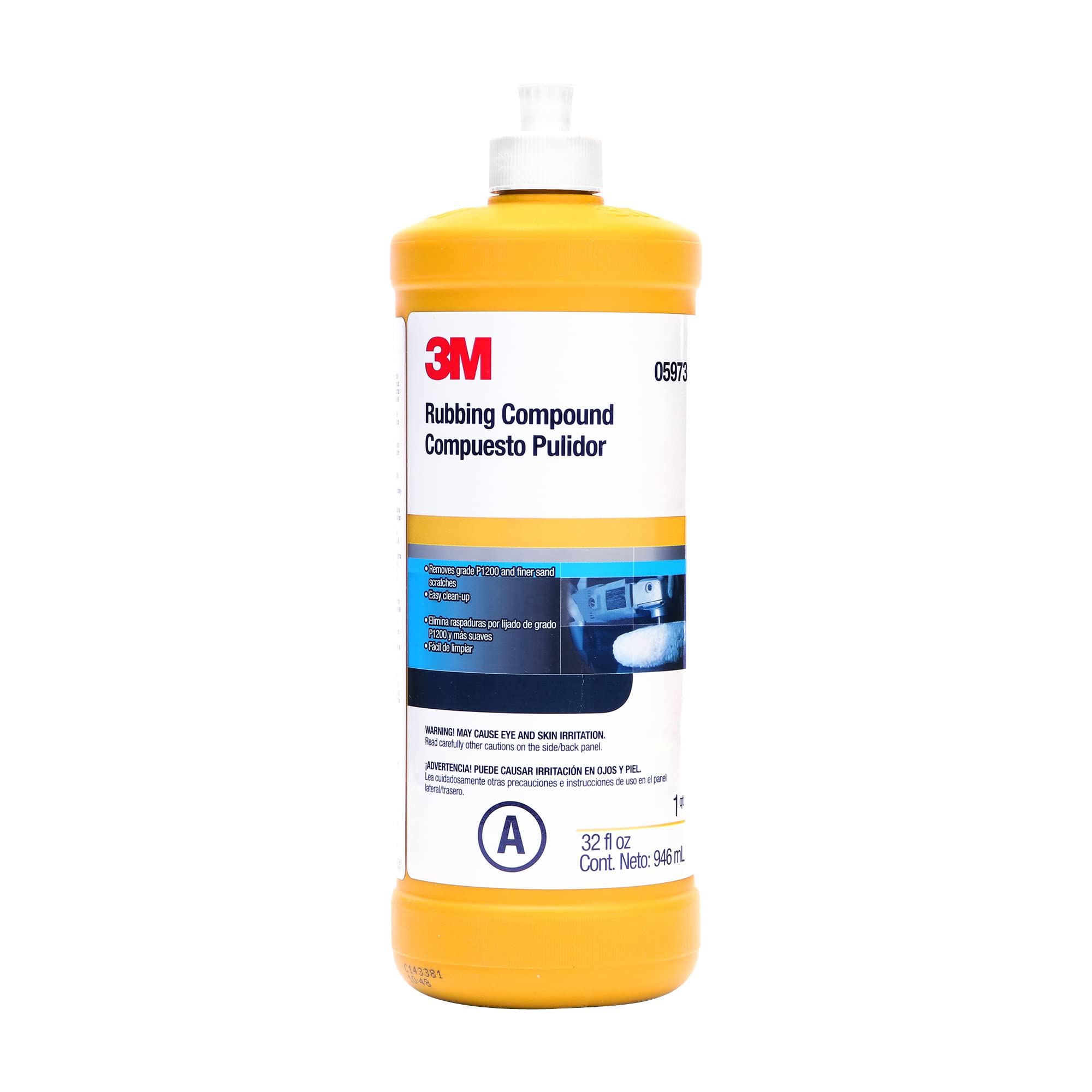 3M 05973 rubbing compound liquid bottle for quick paint correction.