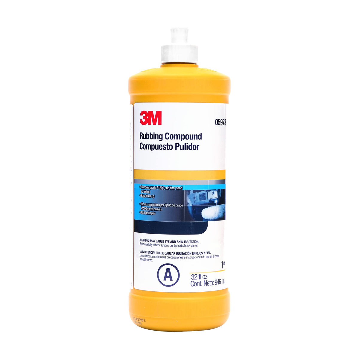 3M 05973 rubbing compound liquid bottle for quick paint correction.