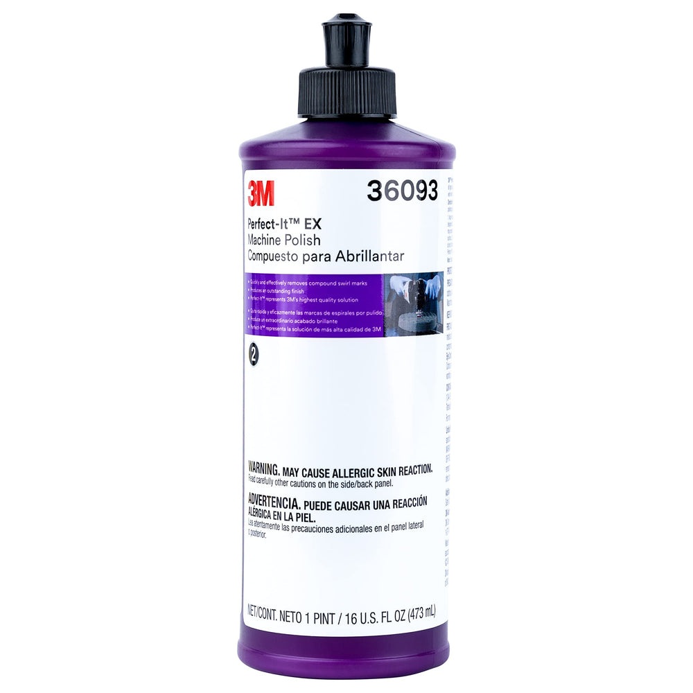 3M rubbing compound pint, fast-cutting for light scratches on automotive finishes
