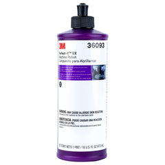 3M rubbing compound pint, fast-cutting for light scratches on automotive finishes