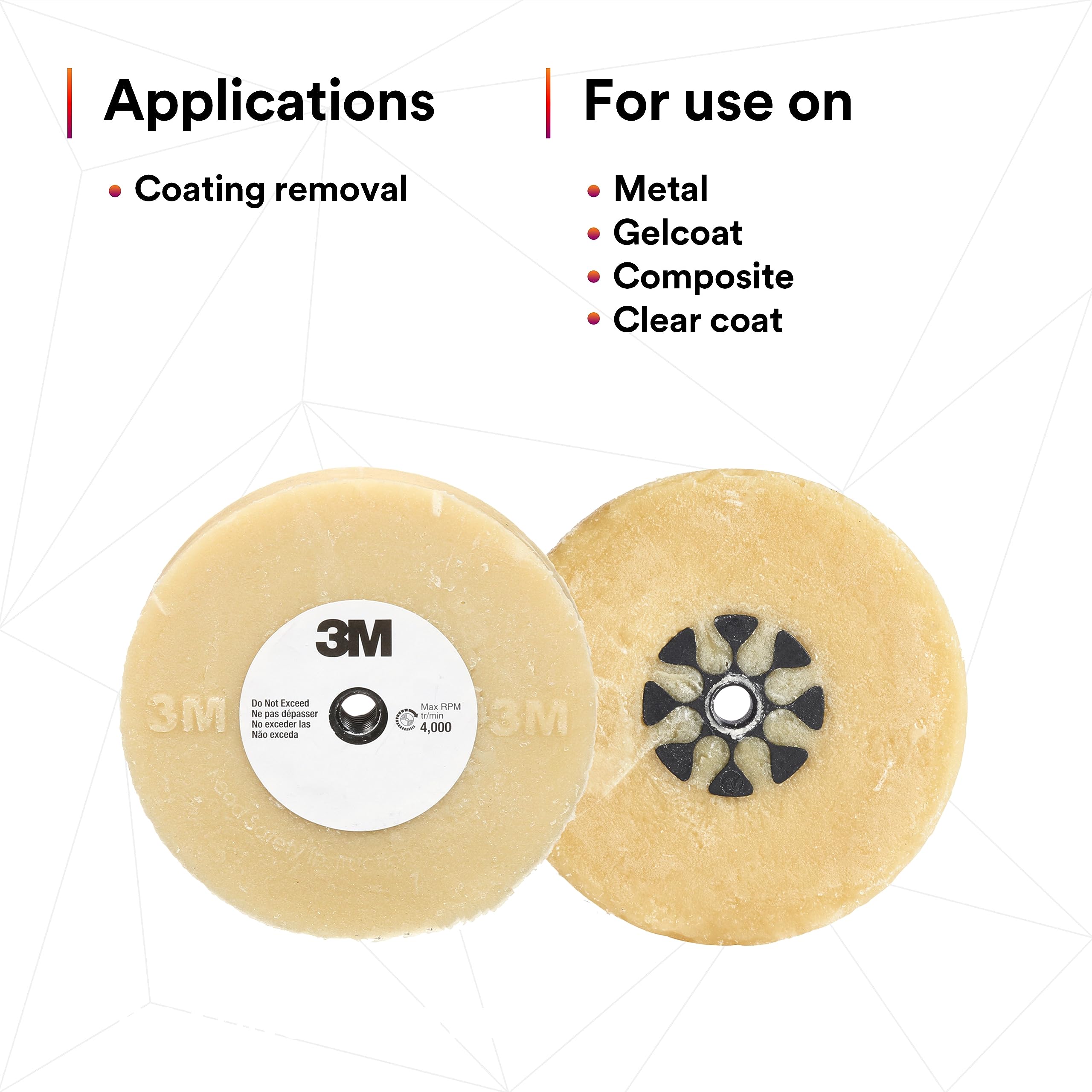 3M Stripe Off Wheel durable design for long-term use