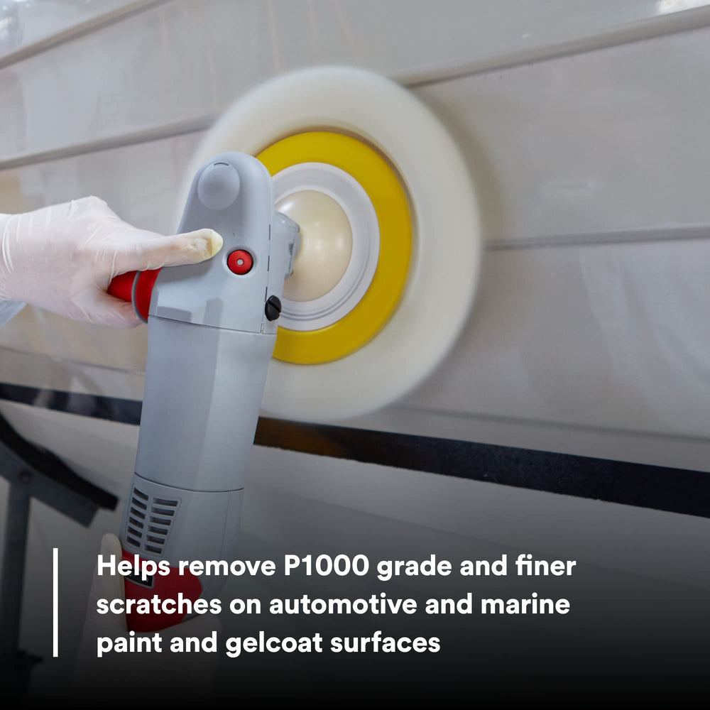 No waxes or silicones in 3M compound helps keep finishes clean for body shops