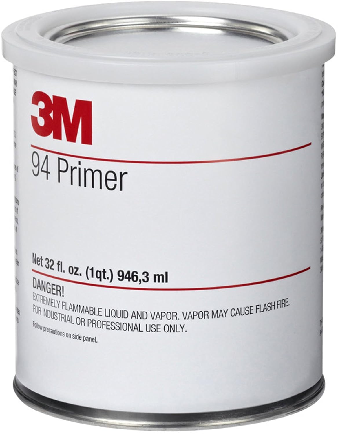 3M Tape Primer 94 can in light yellow boosts adhesion on multiple substrates.