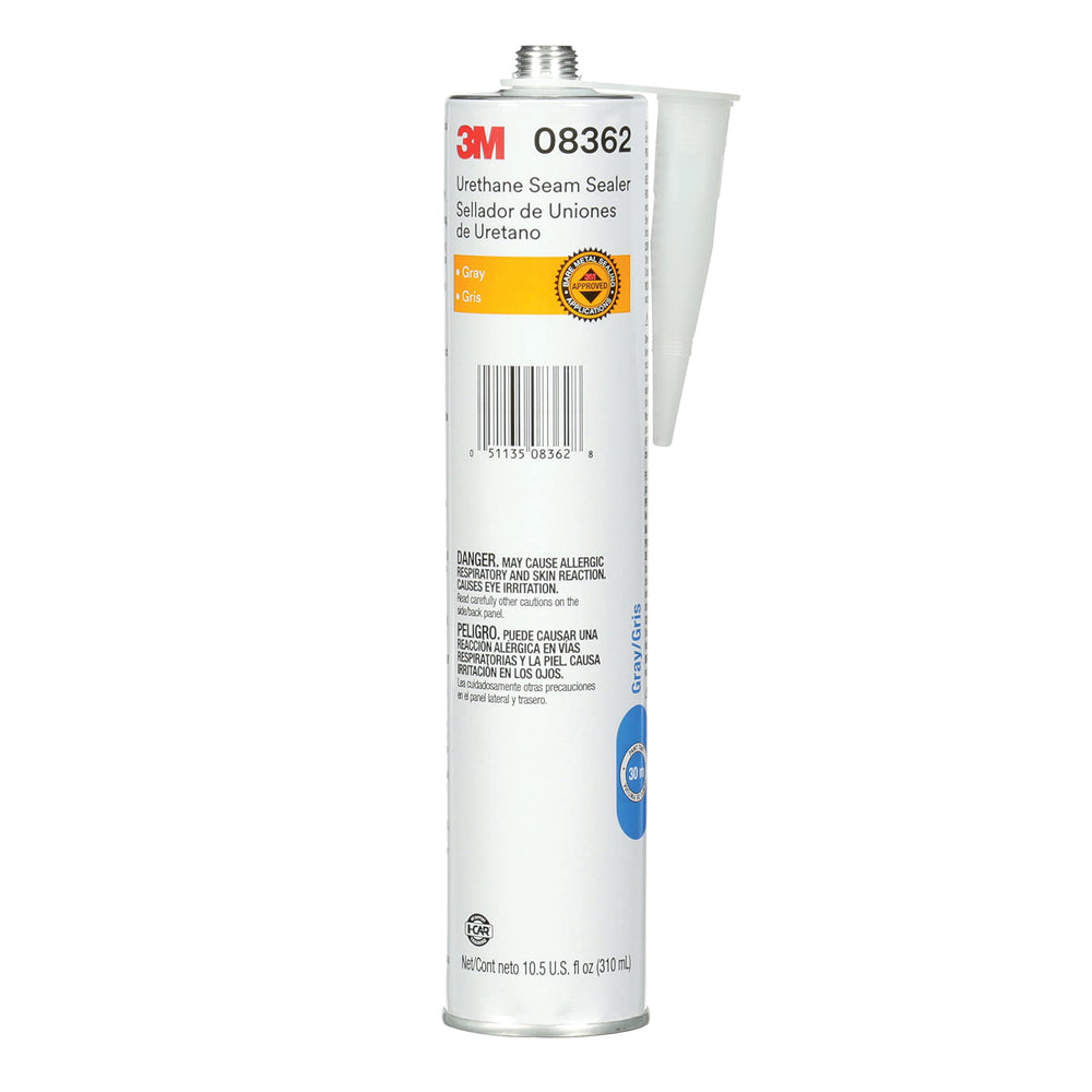 3M Urethane Seam Sealer 08362 applying along a metal seam for durable adhesion.