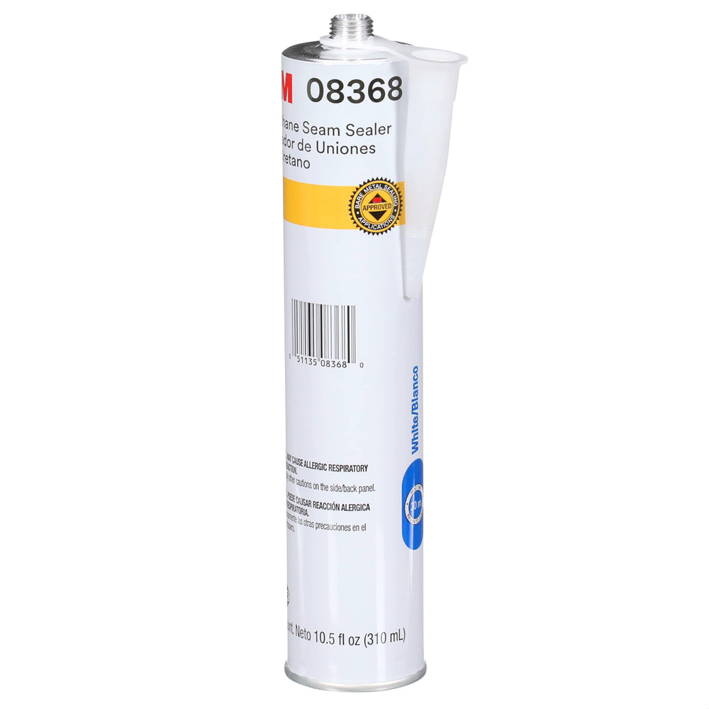 3M Urethane Seam Sealer 08368 white cartridge front view for seam sealing.
