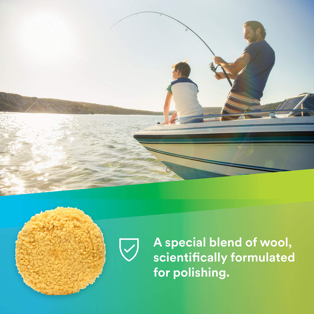 3M Wool Polishing Pad 05713 for car paint enhances swirl removal and high-gloss shine.