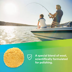 3M Wool Polishing Pad 05713 for car paint enhances swirl removal and high-gloss shine.