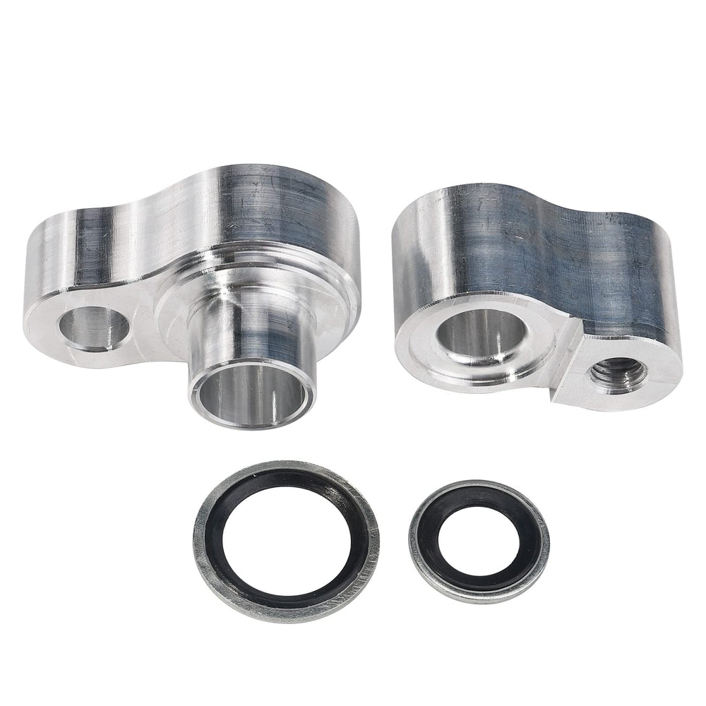 3mirrors ac block off kit aluminum cnc knobs close-up