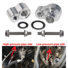 3mirrors ac block off kit hnbr washers close-up sealing