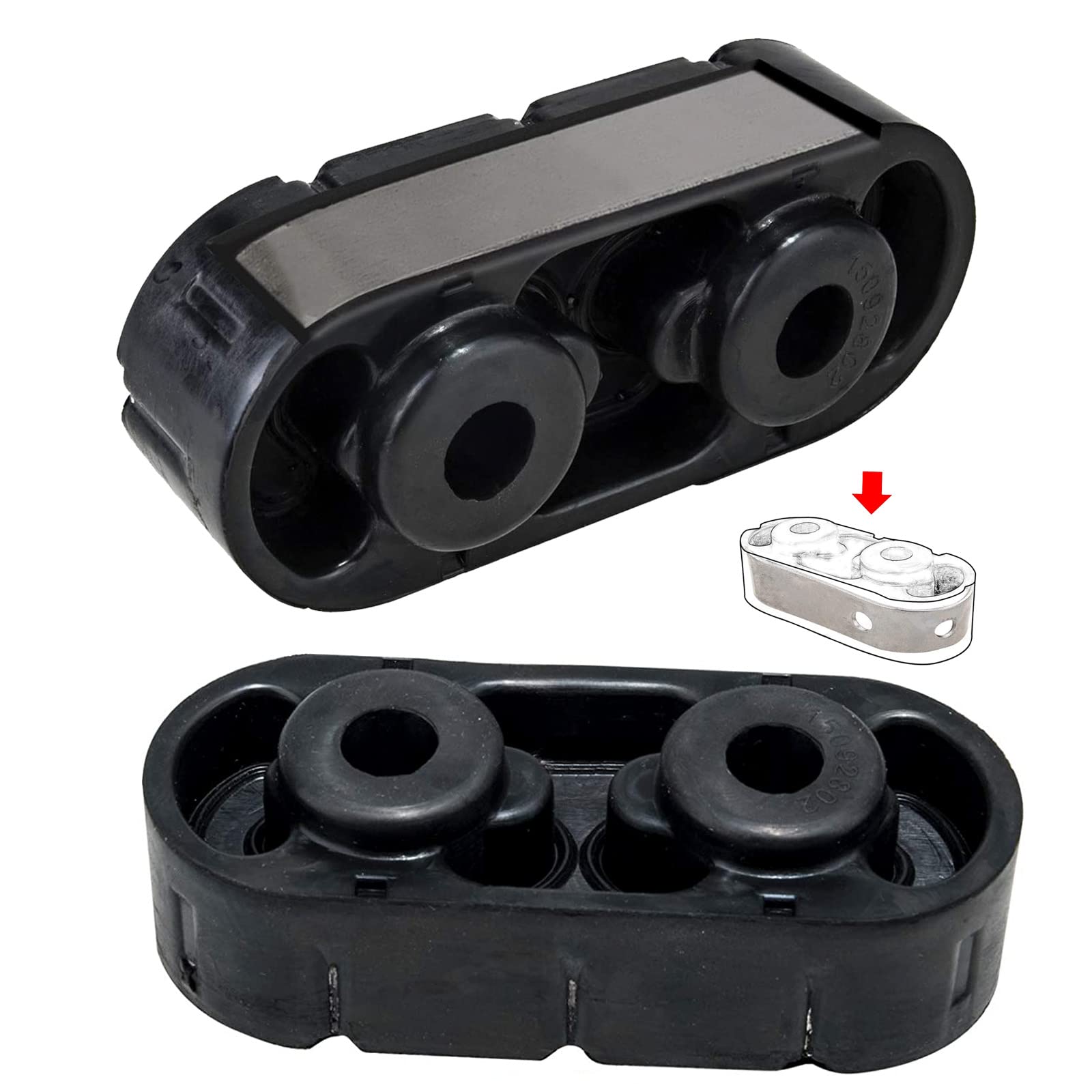 3mirrors exhaust hanger side view showing rugged build for durable support