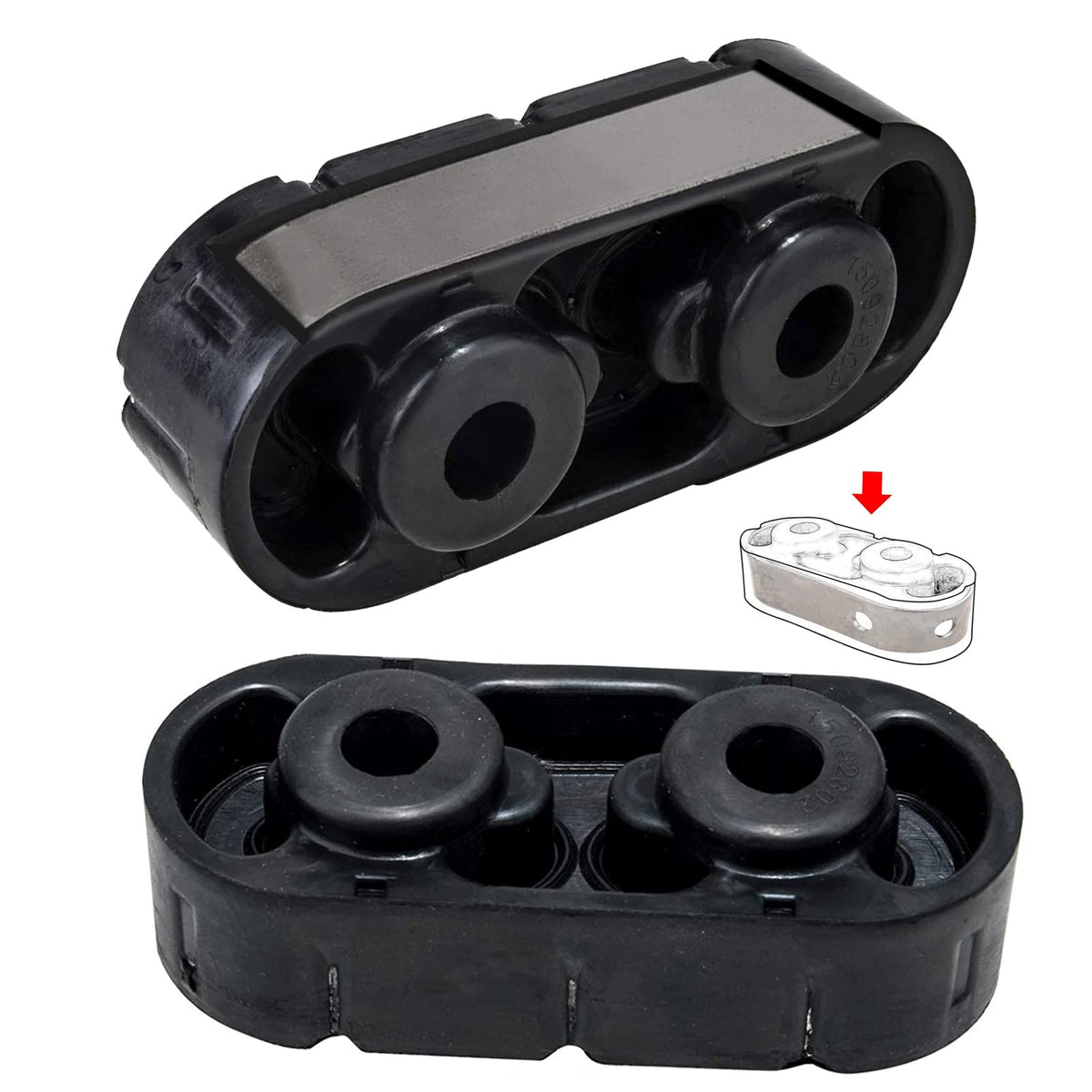 3mirrors exhaust hanger side view showing rugged build for durable support