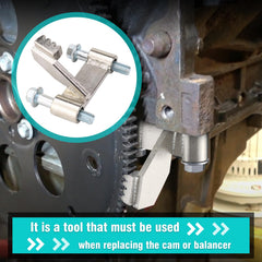 3mirrors LS Flywheel Holding Tool front view highlights solid construction.