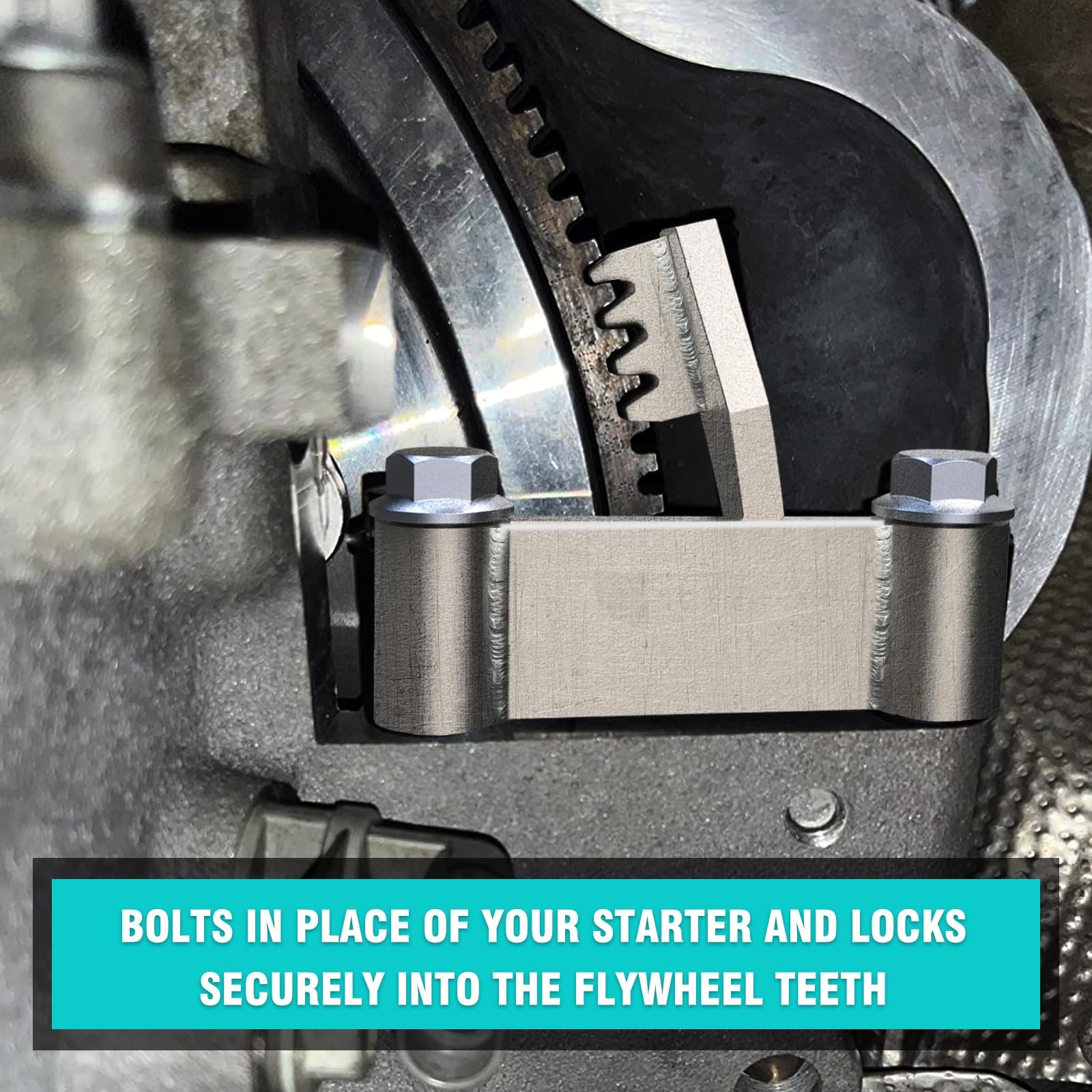 3mirrors LS Flywheel Holding Tool side view demonstrates compact user friendly design.