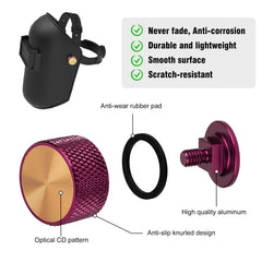 3mirrors welding hood fasteners red knurled texture aids quick twisting and grip