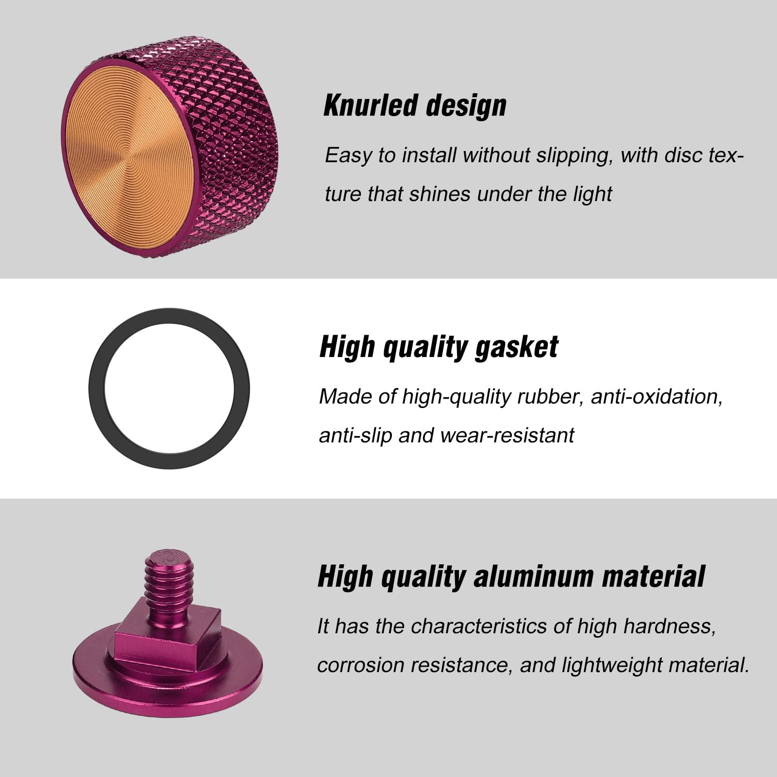 3mirrors welding hood fasteners red silicone washer included for a secure seal