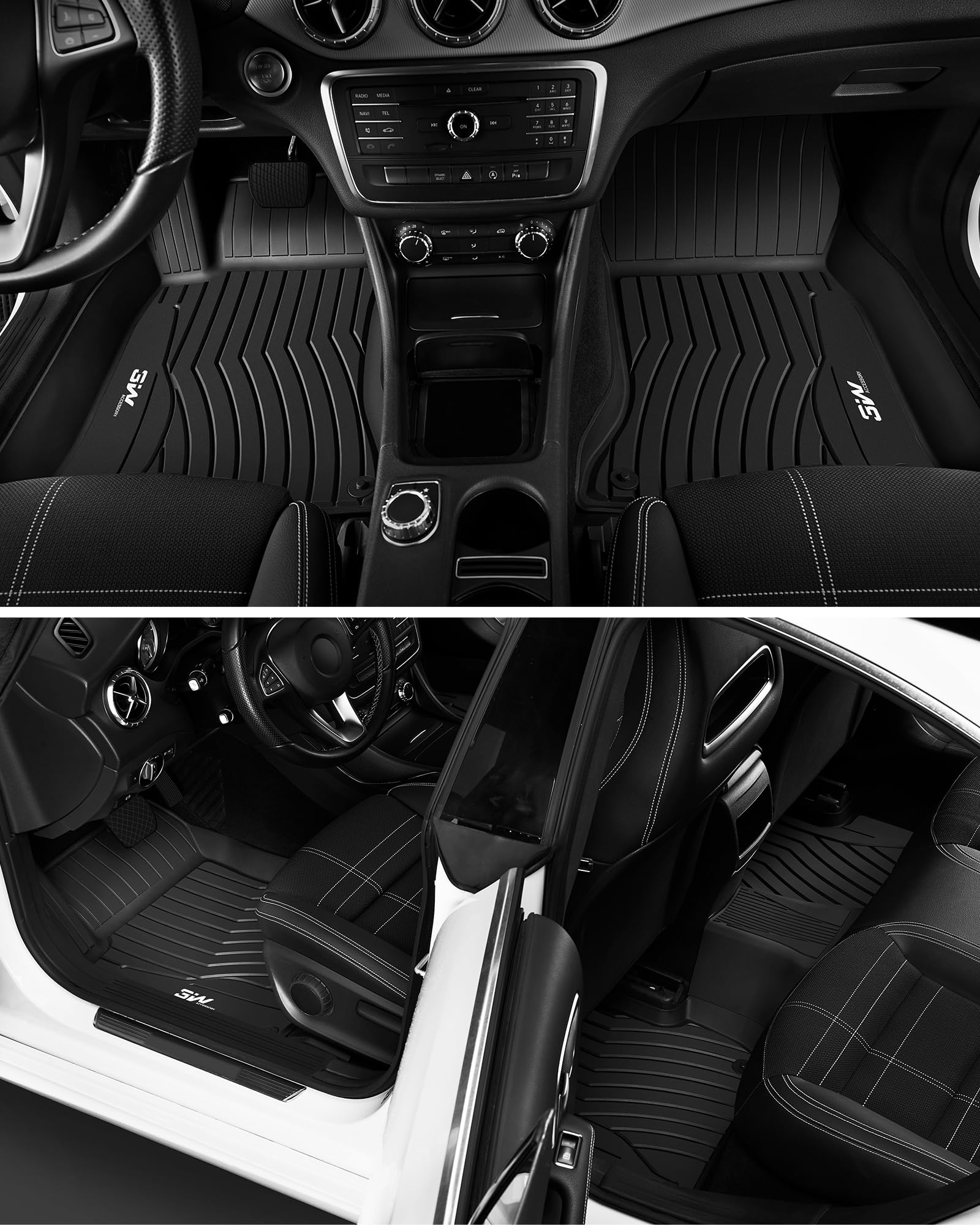 3W GLA floor mats with anti-slip surface for secure footing.