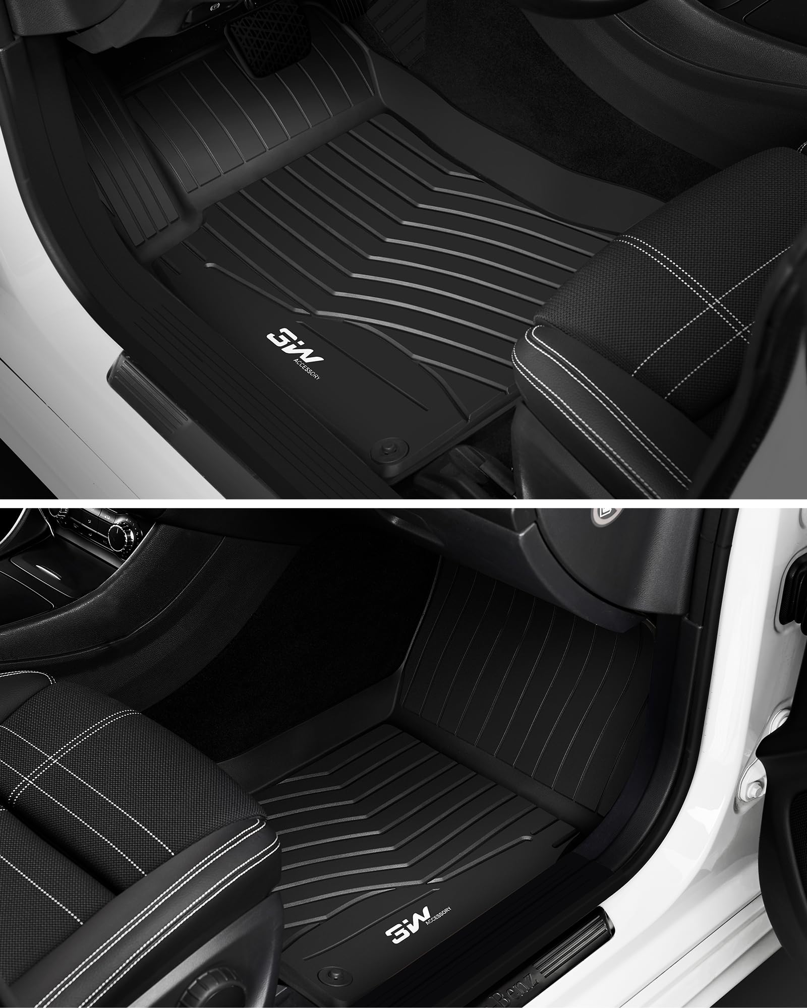 3W Benz GLA mats are easy to clean after spills or dirt.
