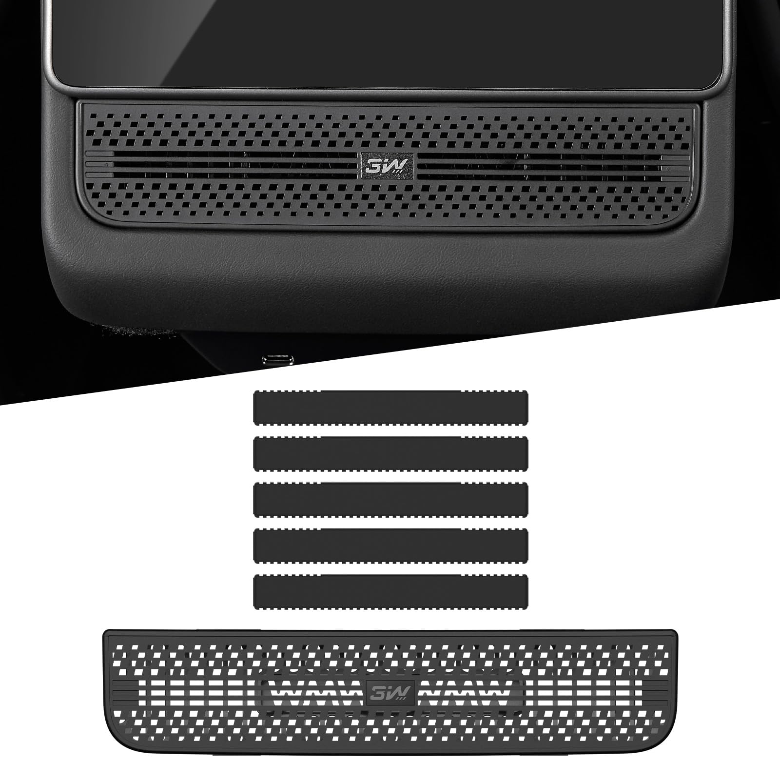 3W car air freshener for Model Y rear vent with Juniper scent enhances cabin freshness
