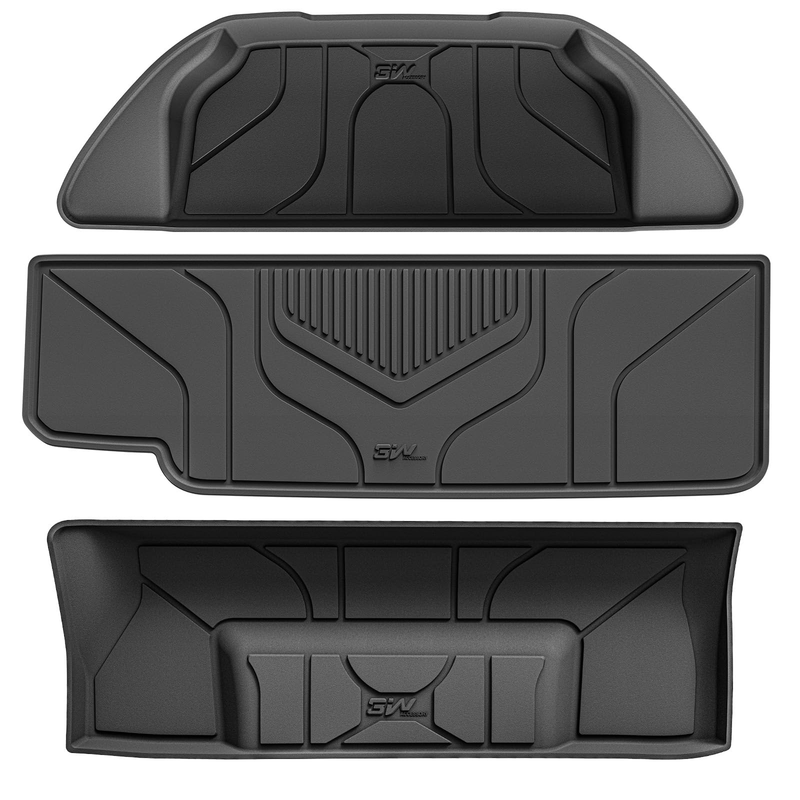 3W cargo liner for Tesla Model X front mats with precise fit and full coverage