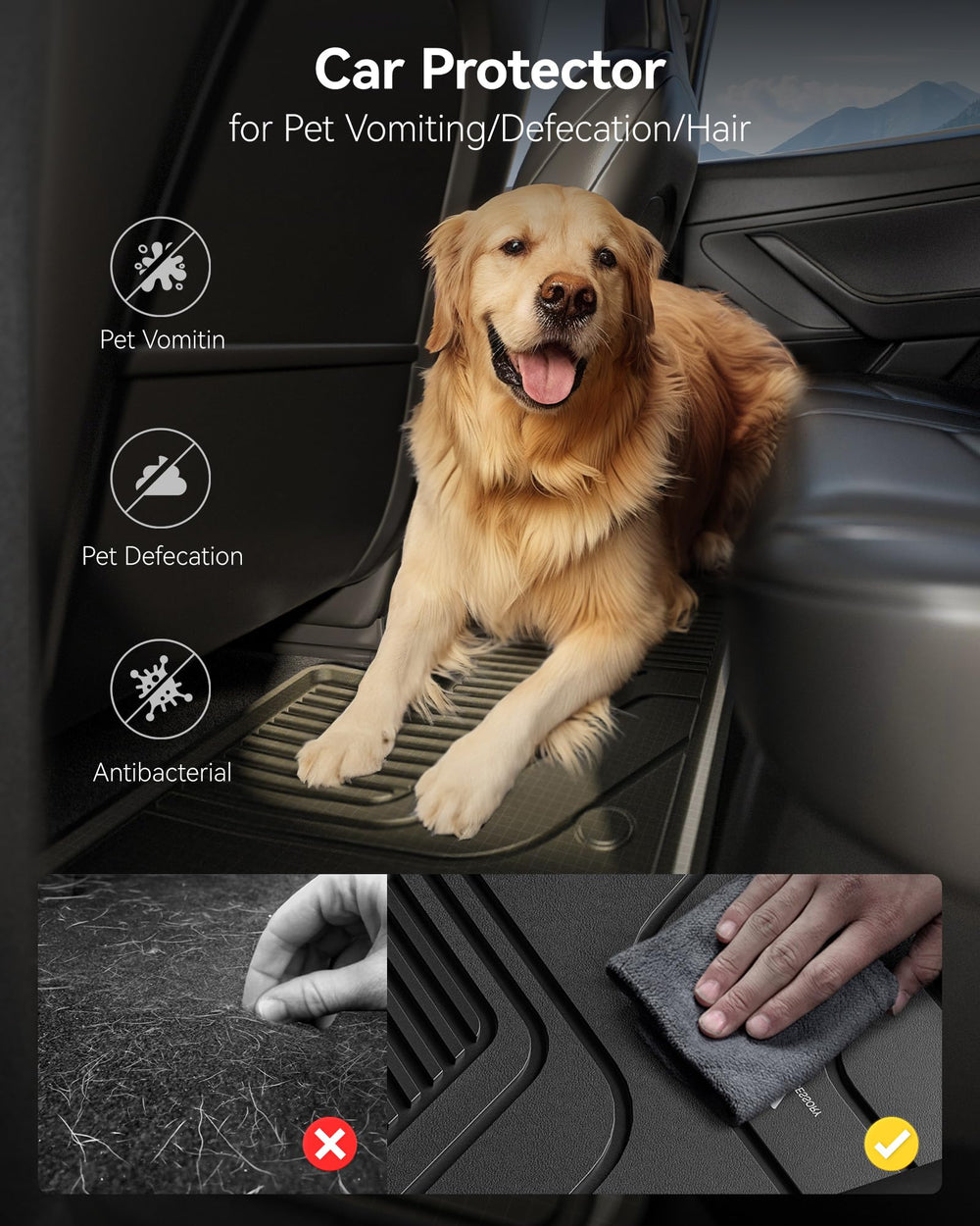 Dirt-resistant 3W mats for Honda Odyssey resist stains and wear
