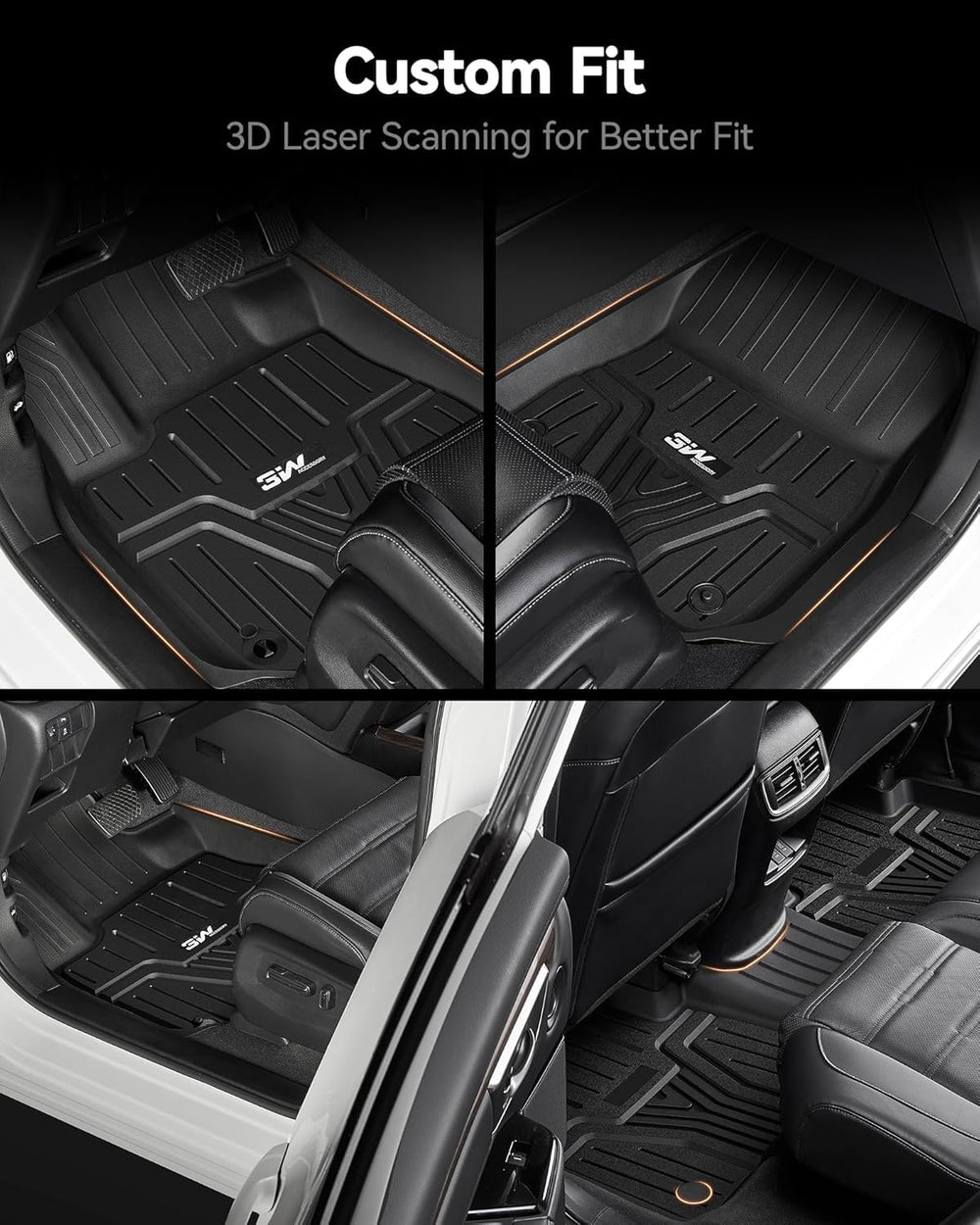 3W Honda Odyssey third-row mats keeping seating clean after trips
