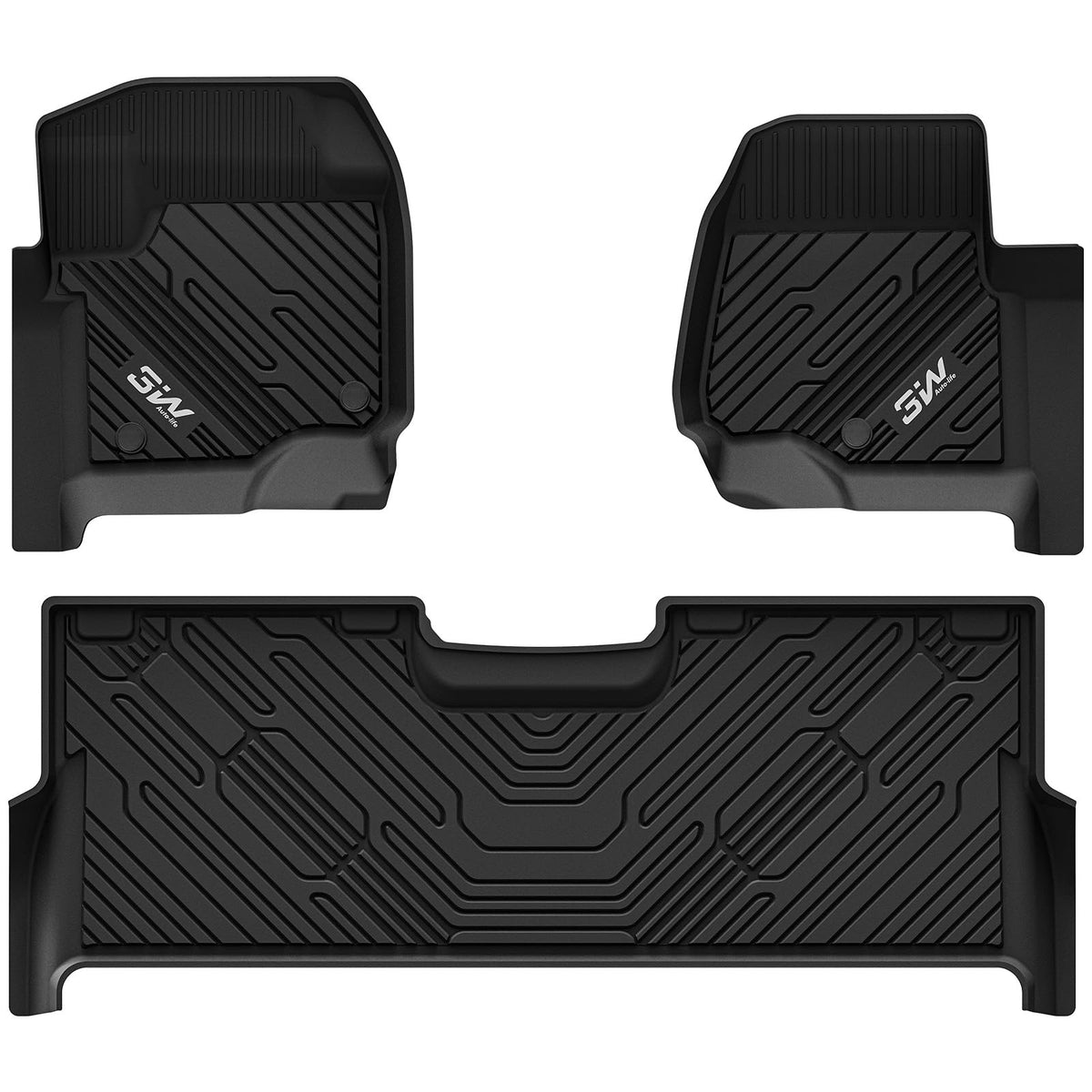 3W Floor Mats Ford F-250 edge-to-edge fit protects the cabin from spills.