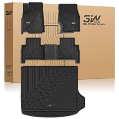 3W floor mats for Jeep Grand Cherokee WL front mats with edge-to-edge protection