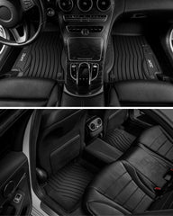 3W Mercedes C-Class sedan floor mats are easy to clean after use