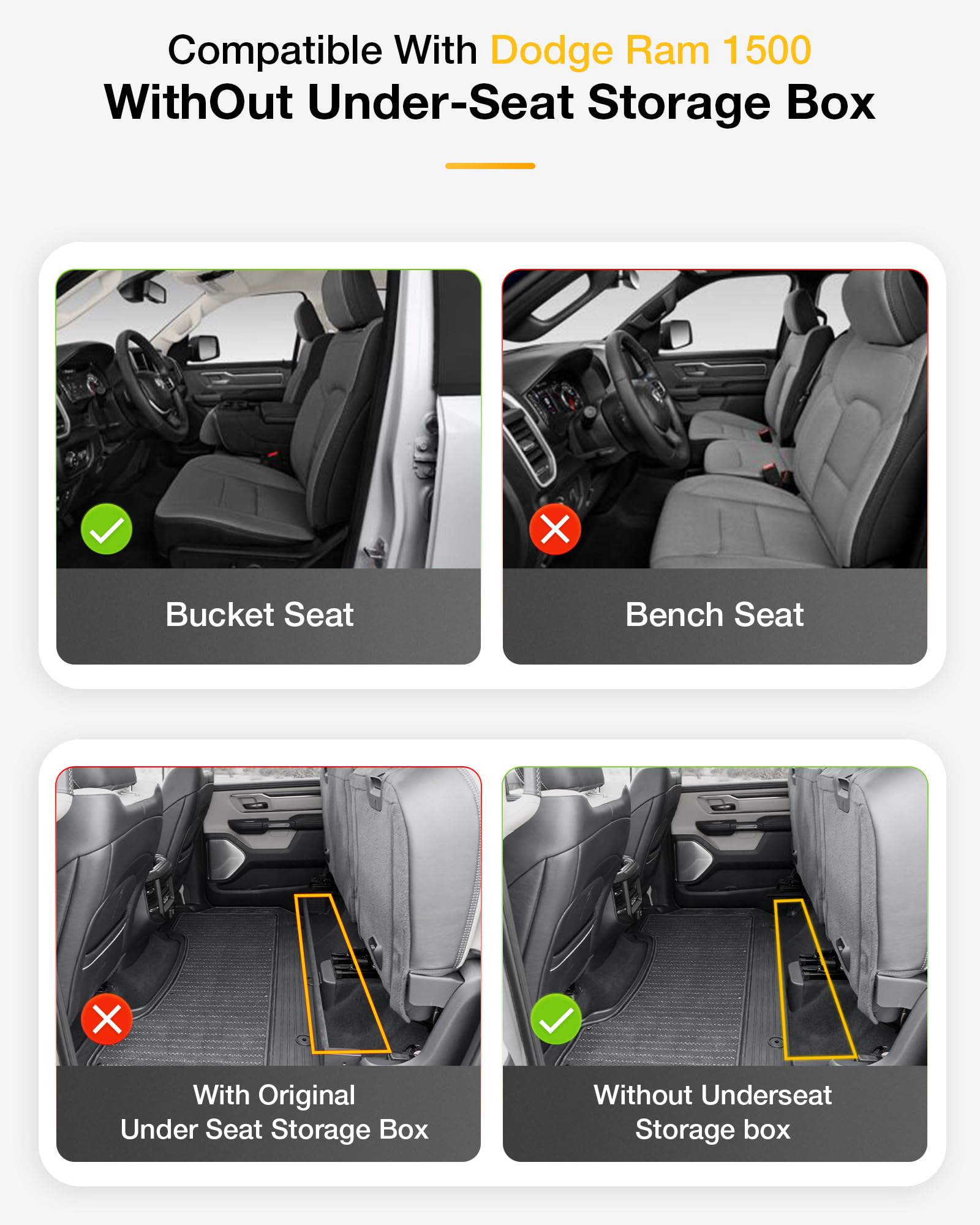 3W floor mats Ram 1500 edge-to-edge fit for a snug, secure install.