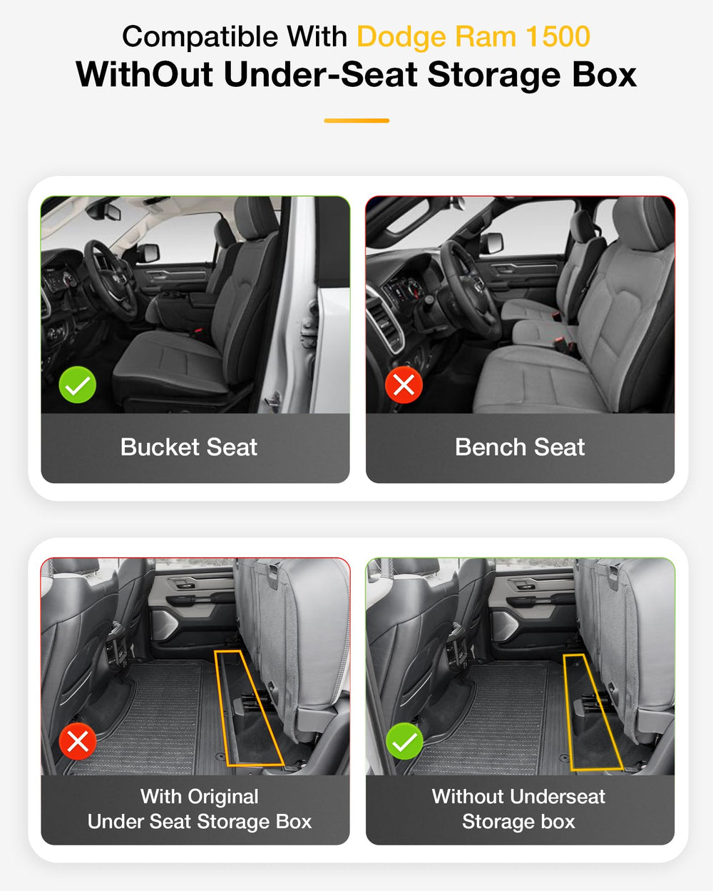 3W floor mats Ram 1500 edge-to-edge fit for a snug, secure install.
