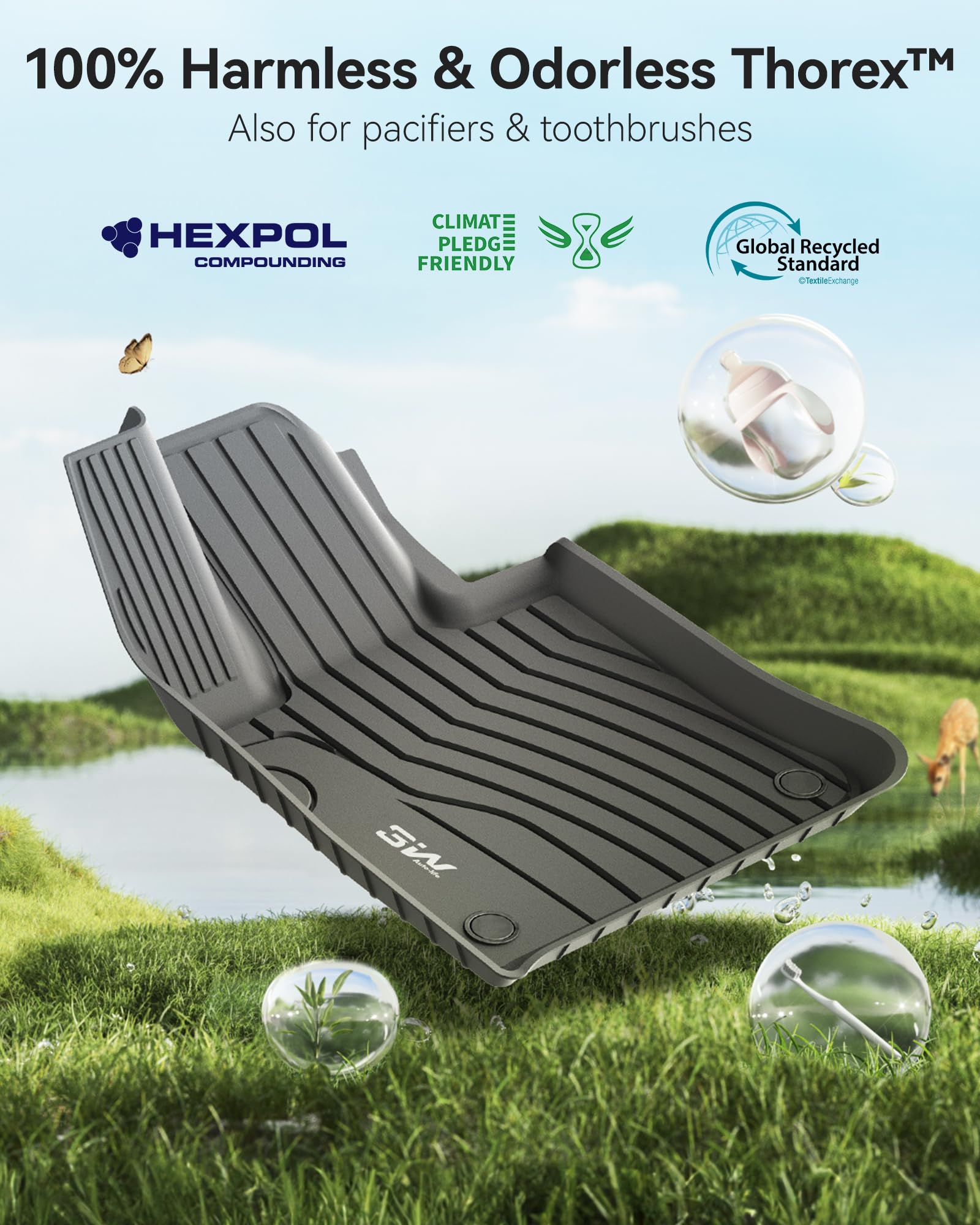 3W cargo liner waterproof layer protects trunk from rain and spills