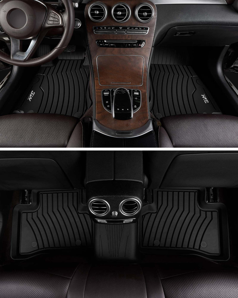 3W floor mats driver-side view showing grip and durability for daily use