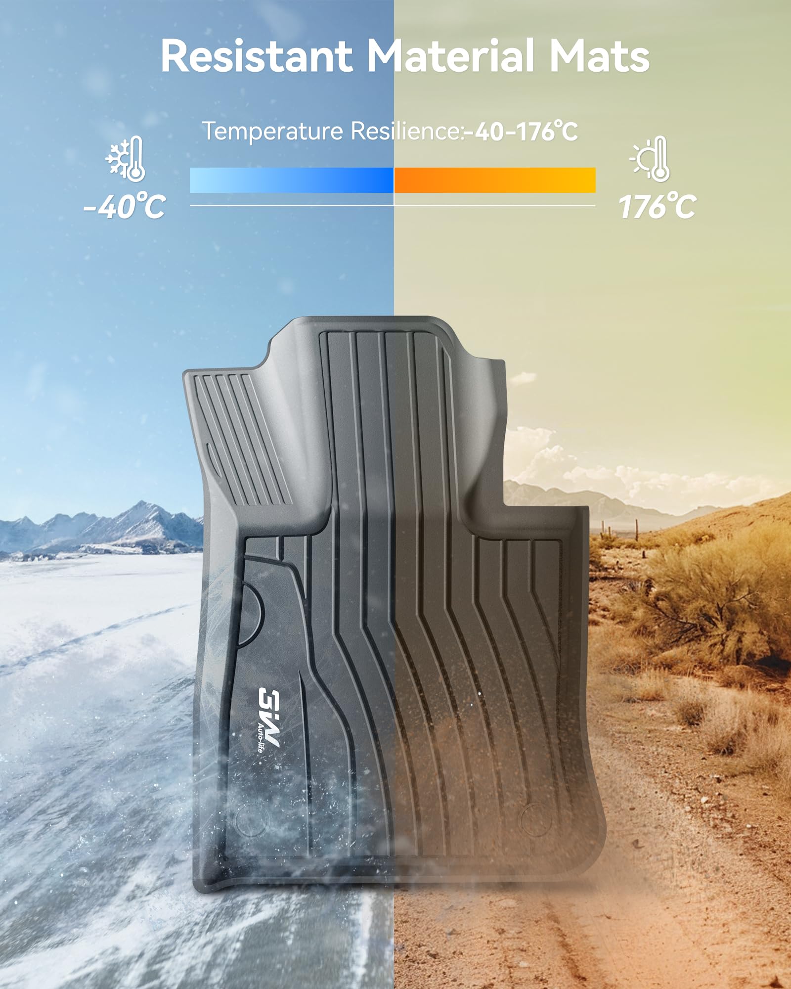 3W floor mats odorless material keeps GLC cabin fresh