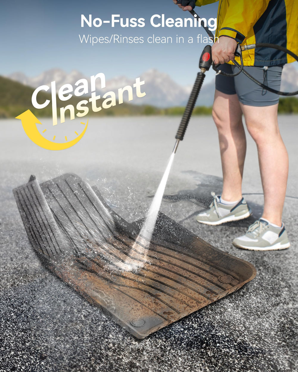 3W floor mat textured surface close-up for non-slip performance