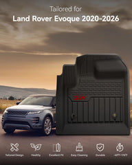3W Land Rover Evoque driver-side floor mat with anti-slip surface for secure grip
