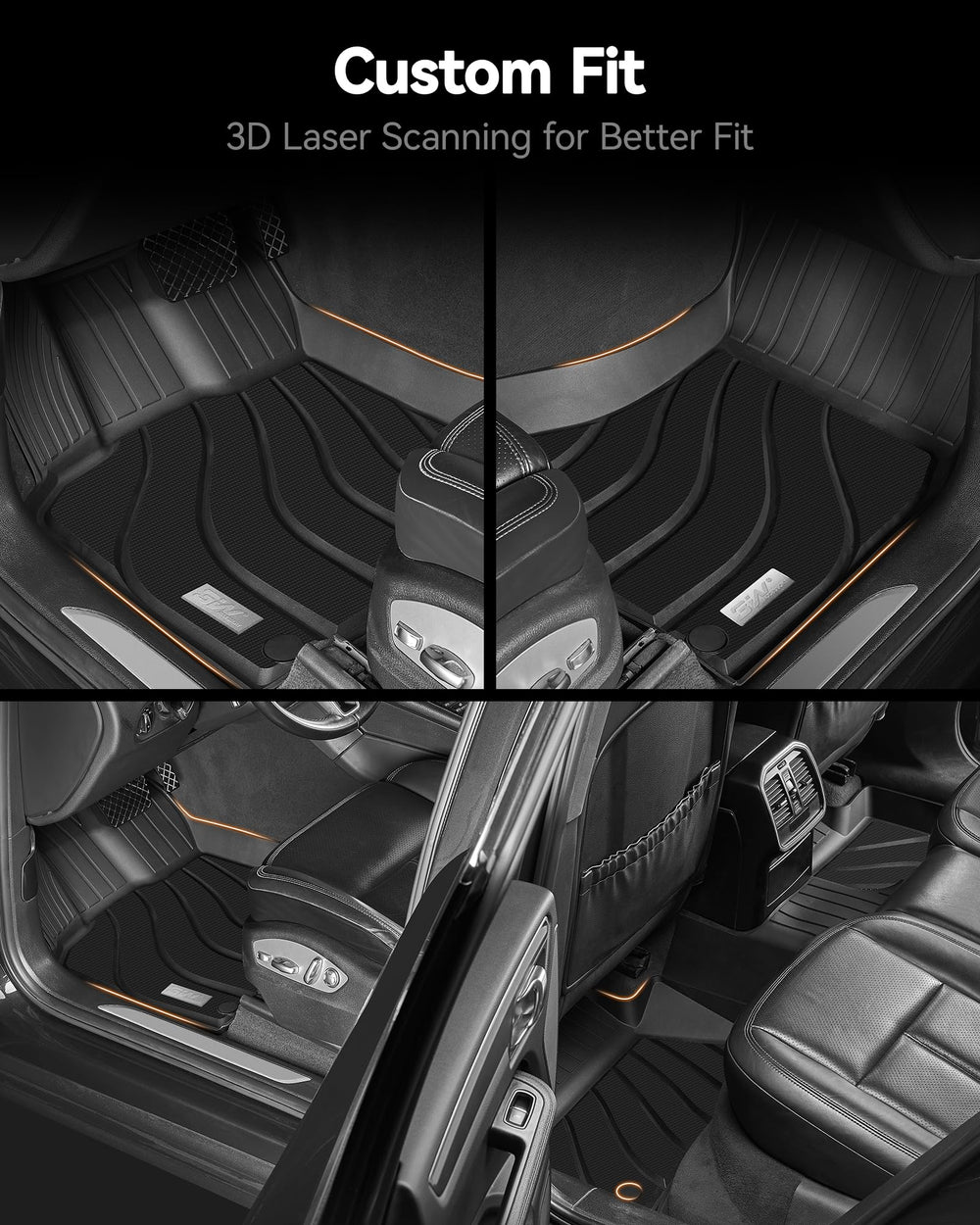 3W Porsche Macan carpet protection that resists stains and mud.