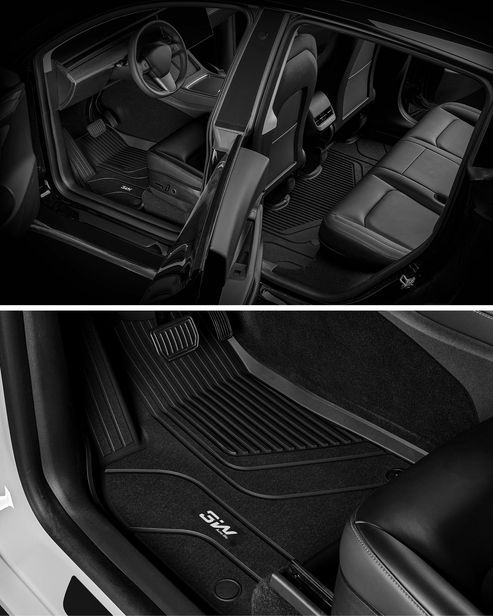 3W Tesla Model Y easy-clean surface shown for quick maintenance