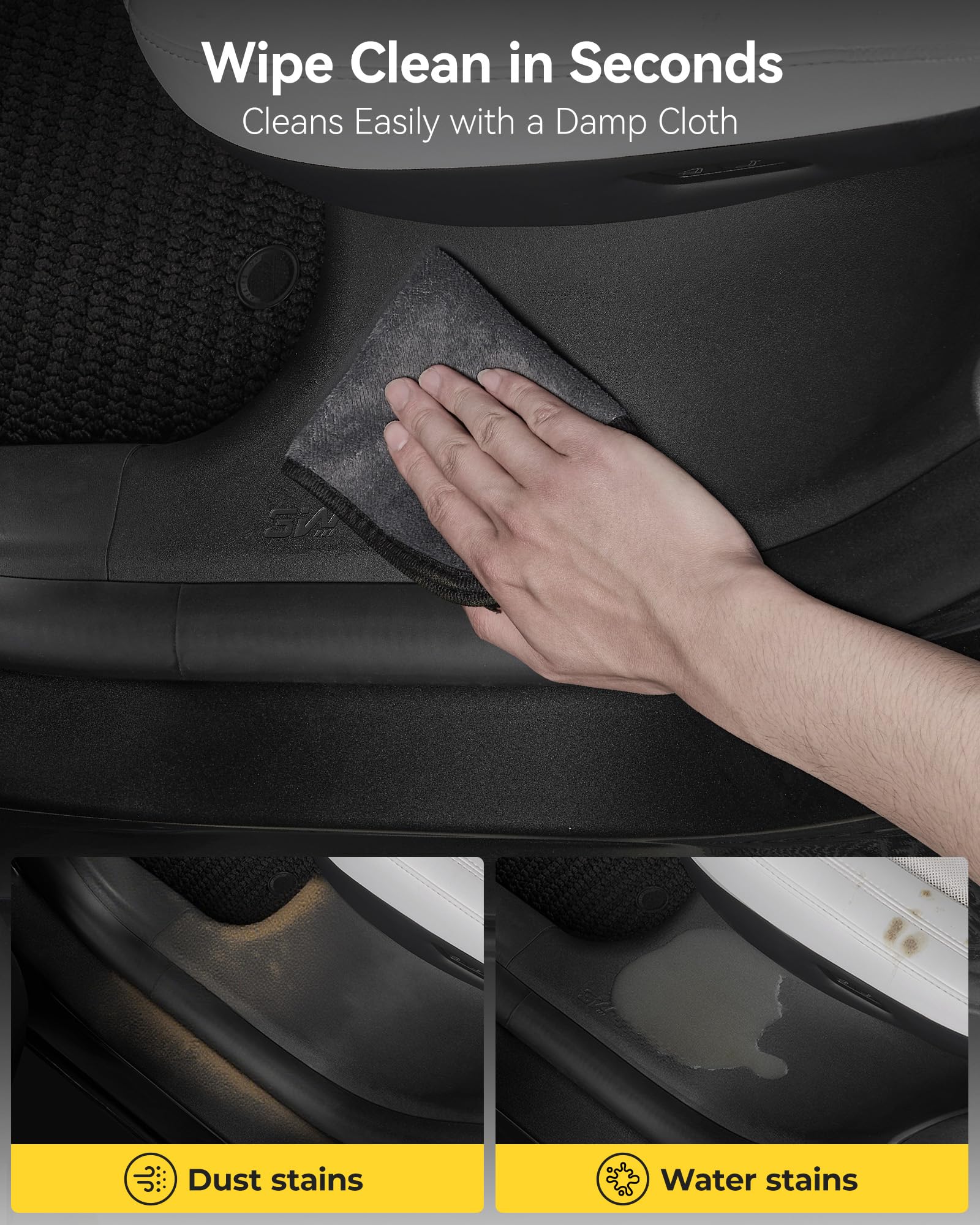3W Tesla Model Y Juniper anti-dust cover helps keep mats clean.