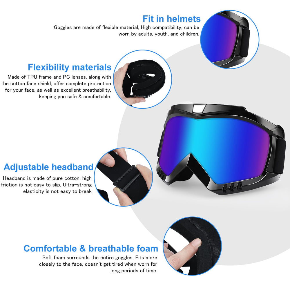 4-FQ adjustable elastic headband fits helmets securely.