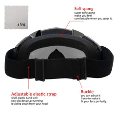 4-FQ lightweight goggles with adjustable strap for all-day comfort