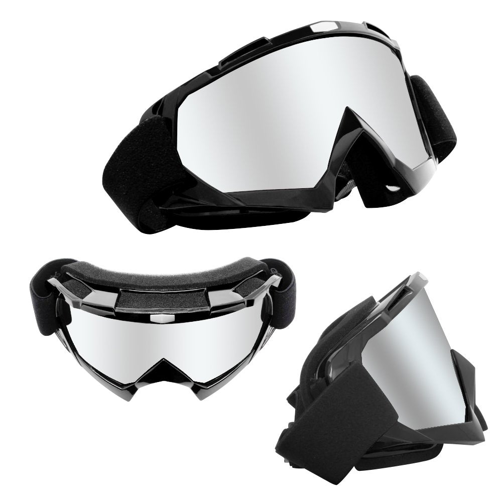 4-FQ goggles with scratch-resistant lens staying clear on rough trails