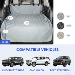 4Knines waterproof cargo liner shields trunk from mud and spills.